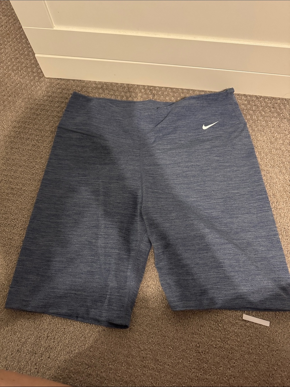Nike Heathered Navy Blue Performance Bike Shorts